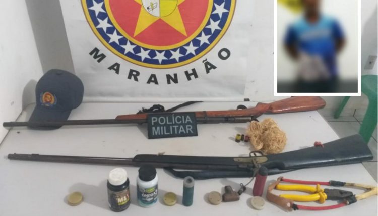 Homem é preso por porte ilegal de arma de fogo em Loreto-MA