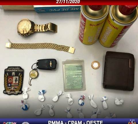 Polícia Militar prende homem com cocaína em São Luís