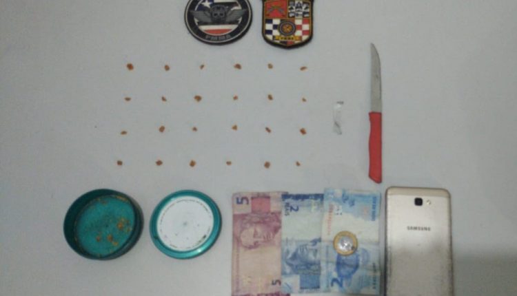 Equipe da PMMA realiza prisão de suspeito por tráfico de droga