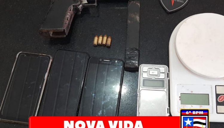 PMMA APREENDE ARMA DE FOGO E DROGAS NO RESIDÊNCIAL NOVA VIDA  DUURANTE OPERAÇÃO TORNADO