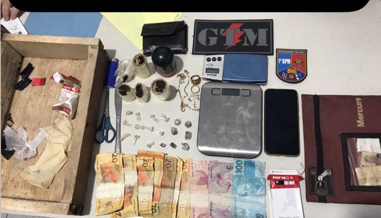PMMA prende suspeito de trafico de drogas no bairro da Vila Embratel