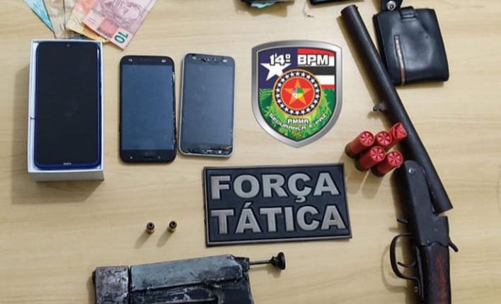 Força Tática do 14º BPM apreende três armas de fogo em Imperatriz