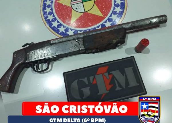 POLÍCIA MILITAR APREENDE ARMA DE FOGO NO JARDIM SÃO CRISTÓVÃO
