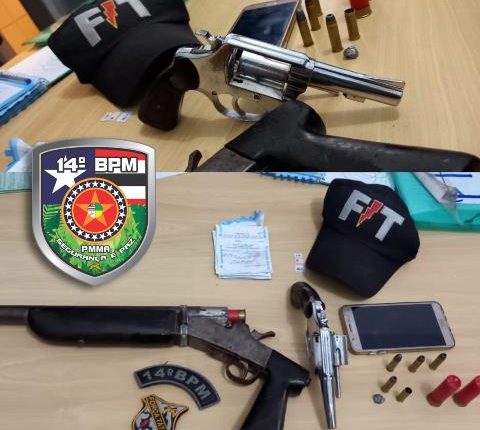 Polícia Militar prende homem com duas armas de fogo em João Lisboa
