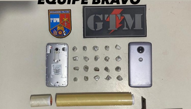 HOMEM É PRESO SUSPEITO DE TRÁFICO DE DROGAS NA VILA EMBRATEL