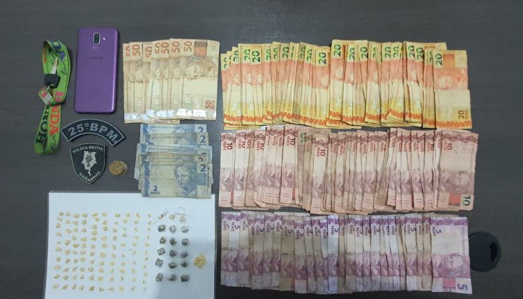 Drogas, arma de fogo, dinheiro e uma motocicleta são apreendidas em Apicum-Açu e Bacuri