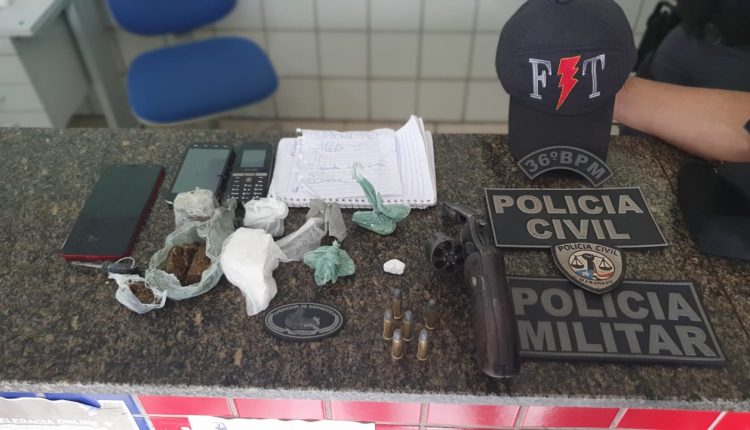 Homens são presos com drogas e arma de fogo é apreendida em São João Batista