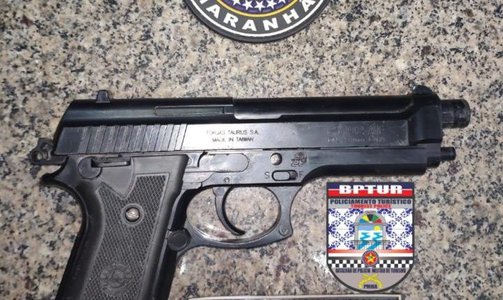 Policiais Militares apreendem simulacro de arma de fogo e prendem suspeitos de roubo em Barreirinhas – MA