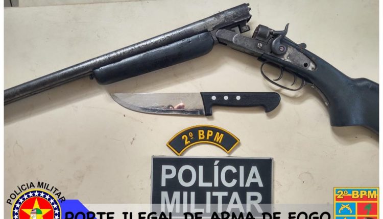 PMMA APREENDE ENTORPECENTE E ARMA DE FOGO EM OPERAÇÃO NA CIDADE DE CAXIAS-MA