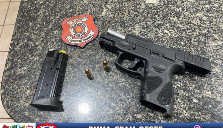 POLICIA MILITAR APREENDE ARMA DE FOGO NO BAIRRO COROADO
