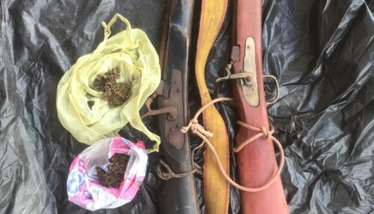 PMMA apreende armas de fogo e drogas