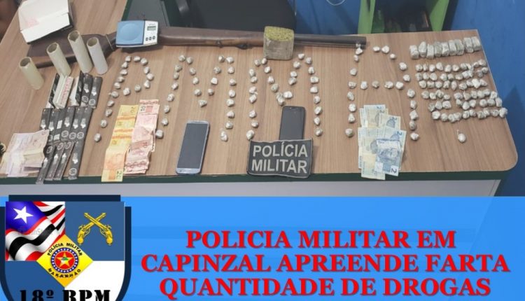 PM PRENDE SUSPEITOS DE TRÁFICO DE DROGAS EM CAPINZAL DO NORTE