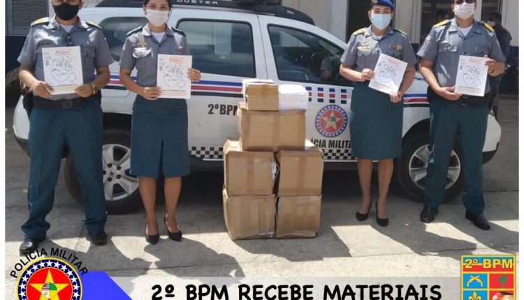 2º BPM RECEBE MATERIAL DIDÁTICO PARA APLICAÇÃO DO PROERD EM 2021