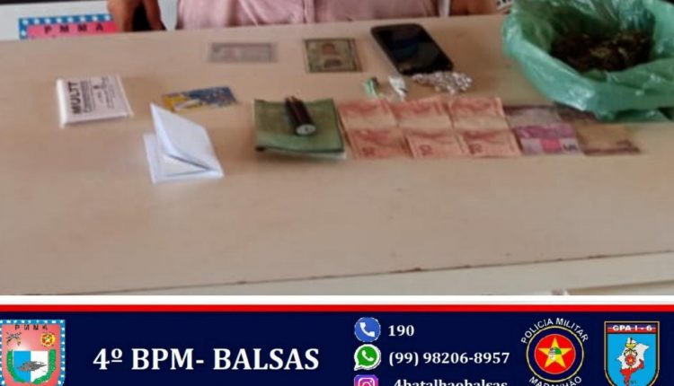 Polícia Militar prende homem com drogas em Riachão – MA