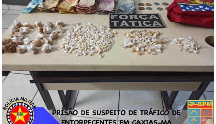 Homem é preso com grande quantidade de drogas em Caxias-MA