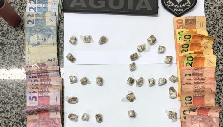 PMMA prende dois suspeitos de tráfico de drogas em São Bento