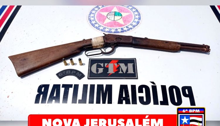 PMMA APREENDE ARMA DE FOGO NO CONDOMÍNIO NOVA JERUSALÉM EM SÃO LUÍS