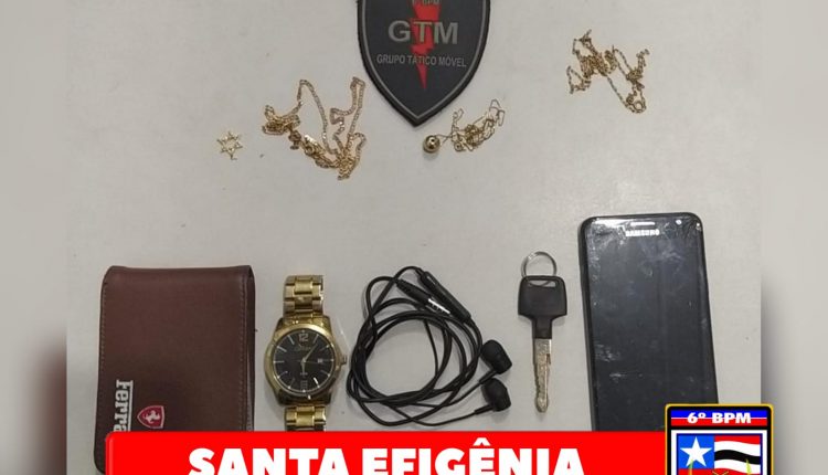 HOMENS SÃO PRESOS APÓS ASSALTO NA SANTA EFIGÊNIA