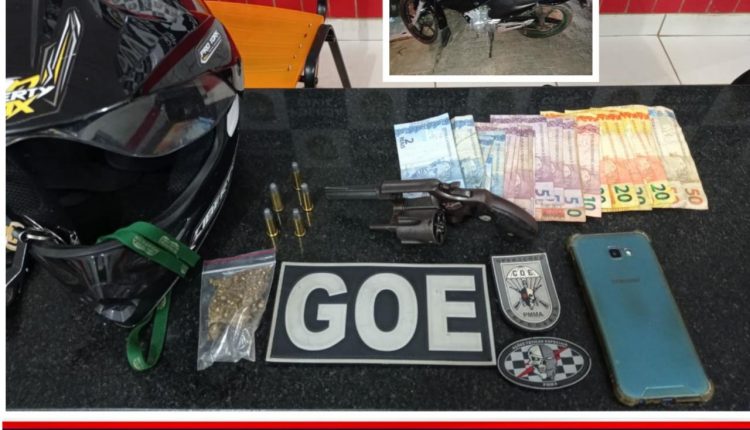 POLICIAIS MILITARES DO 4º BPM APREENDEM ARMAS E DROGAS EM BALSAS-MA