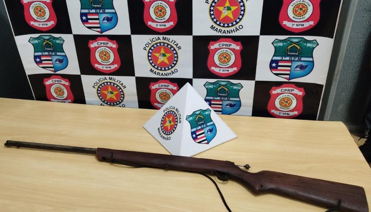 Polícia Militar apreende arma de fogo na cidade de Governador Edison Lobão