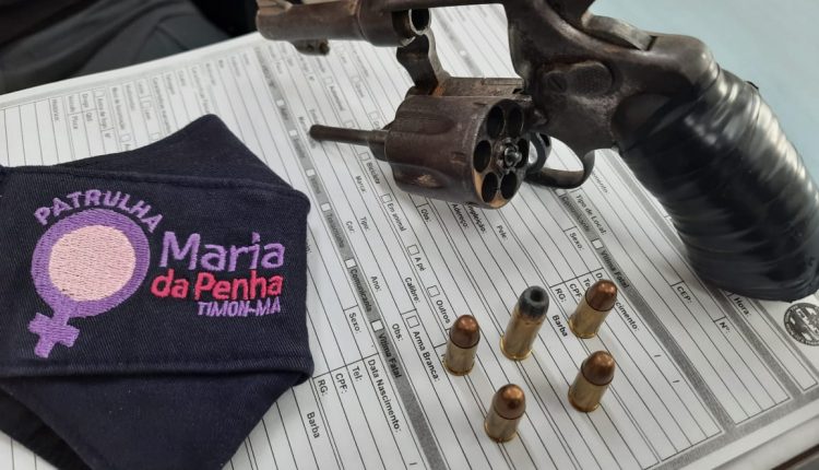 Patrulha Maria da Penha de Timon apreende arma de fogo