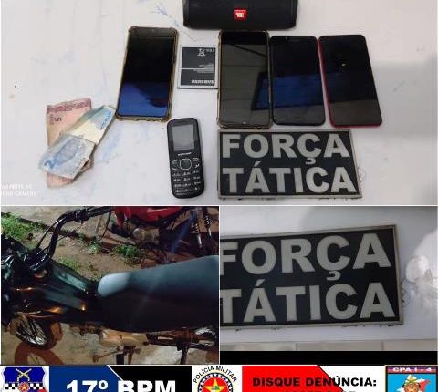 Em Codó Polícia Militar prende dupla de assaltantes e recupera objetos roubados