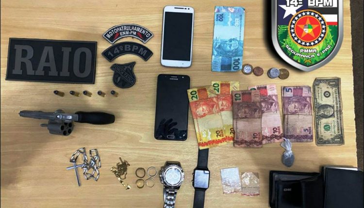 PMMA APREENDE ARMA E ENTORPECENTES EM OPERAÇÃO NA ÁREA DE IMPERATRIZ-MA