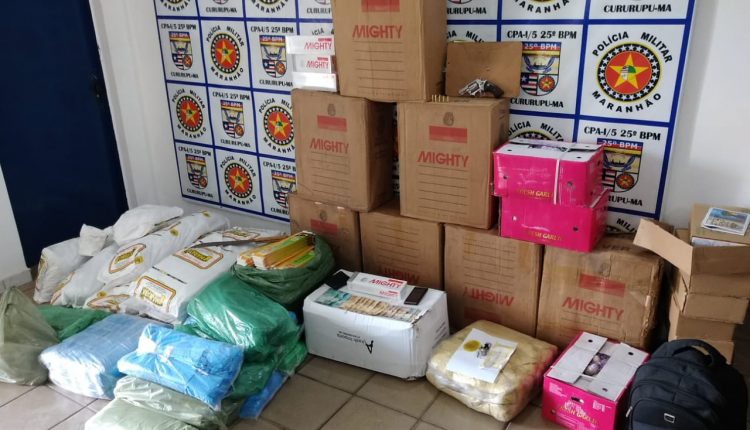 Polícia Militar apreende arma de fogo e cigarros em Cururupu-MA
