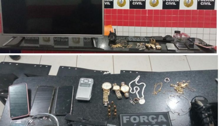 SUSPEITOS SÃO PRESOS COM ARMAS E DROGAS EM BALSAS