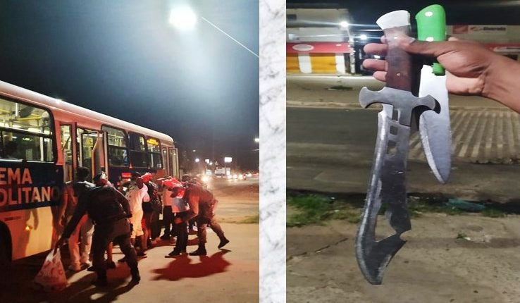 Polícia Militar prende indivíduos e evita assalto a ônibus coletivo no Maiobão