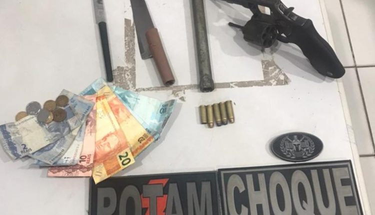 BPCHOQUE E ROTAM PRENDEM SUSPEITOS DE ASSALTO NO SÃO RAIMUNDO