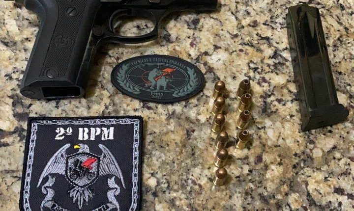 POLÍCIA MILITAR RETIRA DUAS ARMAS DE FOGO DE CIRCULAÇÃO DURANTE O FINAL DE SEMANA EM CAXIAS-MA