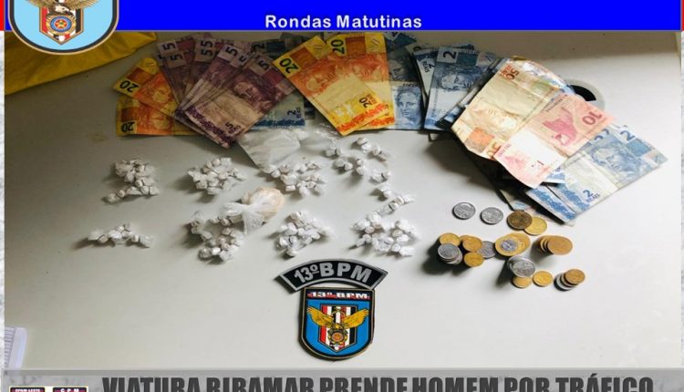 POLÍCIA MILITAR CONDUZ INDIVÍDUO POR TRÁFICO DE DROGAS EM RIBAMAR – MA