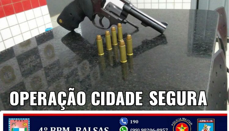 ARMA DE FOGO É APREENDIDA EM BALSAS