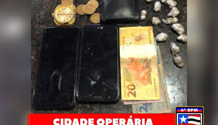 HOMENS SÃO PRESOS SUSPEITOS DE TRÁFICO DE DROGAS NA CIDADE OPERÁRIA
