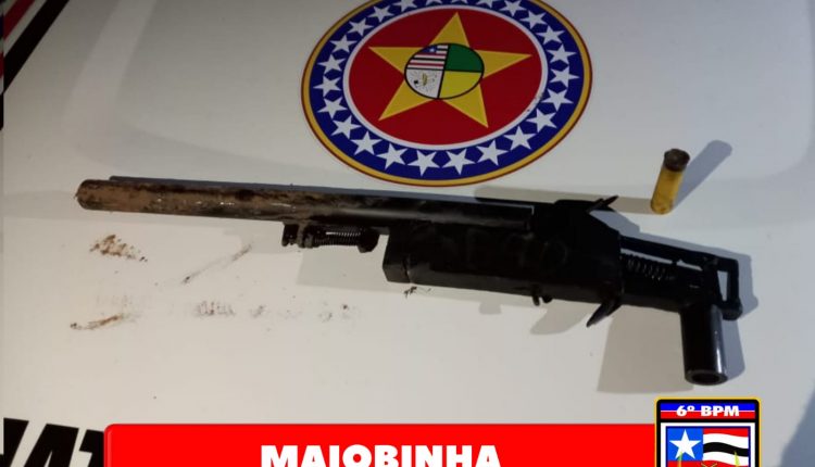 Polícia Militar apreende arma de fogo e recupera veículo roubado no Bairro Maiobinha