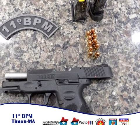 Polícia Militar retira de circulação três armas de fogo das ruas de Timon