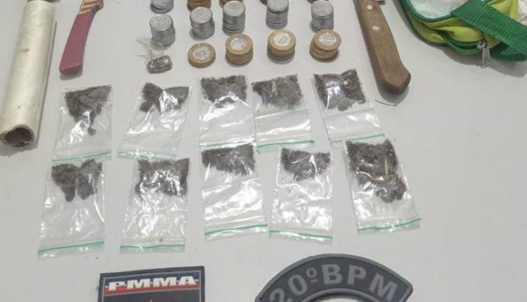 POLÍCIA MILITAR PRENDE SUSPEITO POR TRAFICO DE ENTORPECENTES
