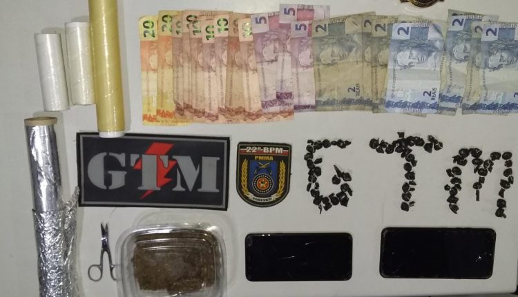 POLICIAIS MILITARES APREENDEM ENTORPECENTES EM PAÇO DO LUMIAR-MA