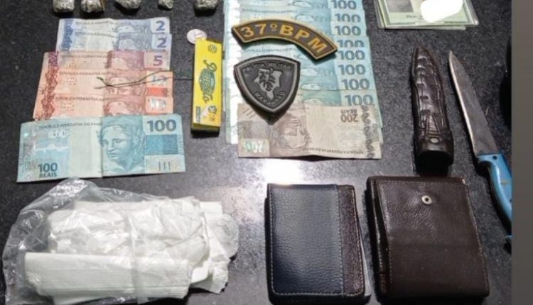 POLICIAIS MILITARES APREENDEM MOTO, ARMA DE FOGO, DROGAS E CELULARES NA BR-226