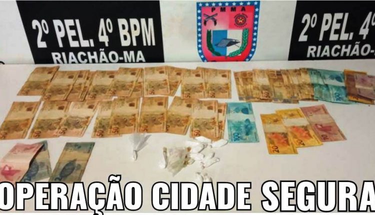 POLÍCIA MILITAR PRENDE DUPLA POR TRÁFICO DE DROGAS EM OPERAÇÃO NA CIDADE DE RIACHÃO-MA