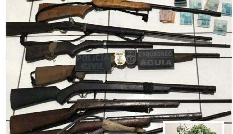 OPERAÇÃO CONJUNTA APREENDE ARMAS E DROGAS EM CAROLINA