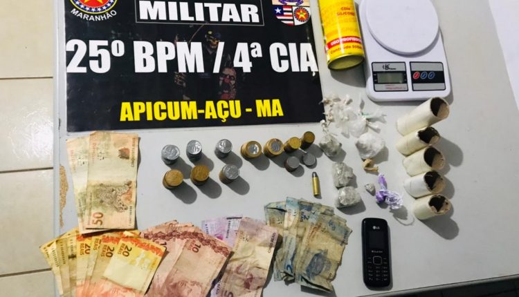 POLÍCIA MILITAR APREENDE DROGAS E MUNIÇÕES EM APICUM-AÇU