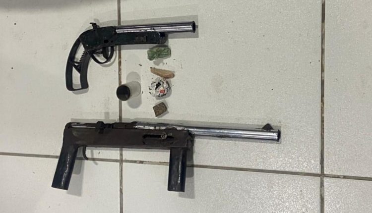 POLÍCIA MILITAR CONDUZ SUSPEITOS POR TRÁFICO DE DROGAS E PORTE ILEGAL DE ARMAS DE FOGO EM HUMBERTO DE CAMPOS