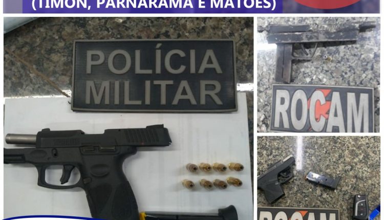 PMMA recupera 7 veículos roubados e apreende 3 armas de fogo em 5 dias na área do 11º BPM