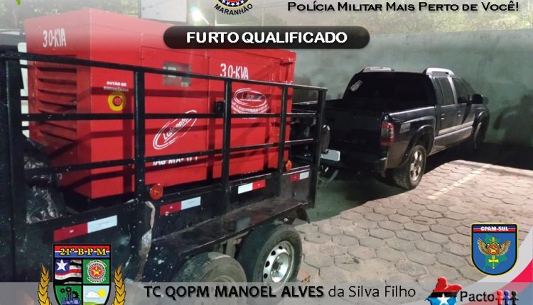 HOMENS SÃO PRESOS SUSPEITOS DE FURTO EM EMPRESA NA BR 135