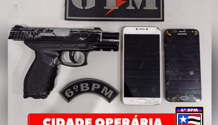 PMMA PRENDE TRÊS INDIVÍDUOS COM SIMULACRO DE PISTOLA E RECUPERAM MOTOCICLETA ROUBADA NO RESIDENCIAL REVIVER