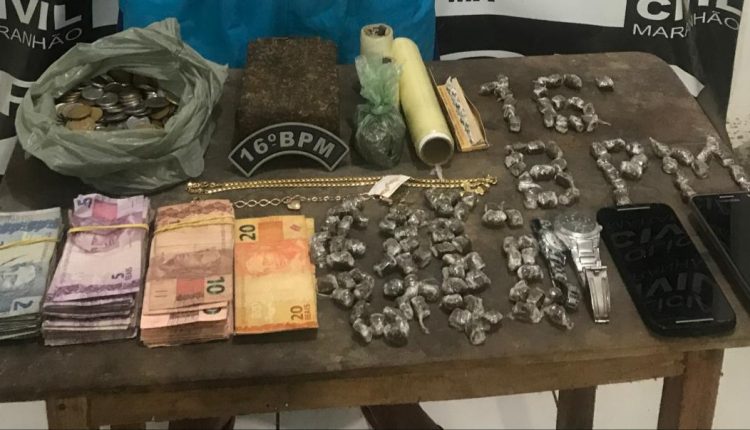 POLICIAIS MILITARES DO 16º BPM PRENDEM SUSPEITOS E APREENDEM DROGAS EM CHAPADINHA E SÃO BENEDITO DO RIO PRETO