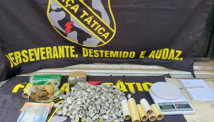 HOMEM É PRESO SUSPEITO DE TRÁFICO DE DROGAS EM SANTA INÊS