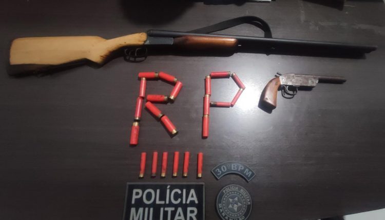 HOMEM É PRESO COM ARMAS DE FOGO E MUNIÇÕES EM BURITICUPU